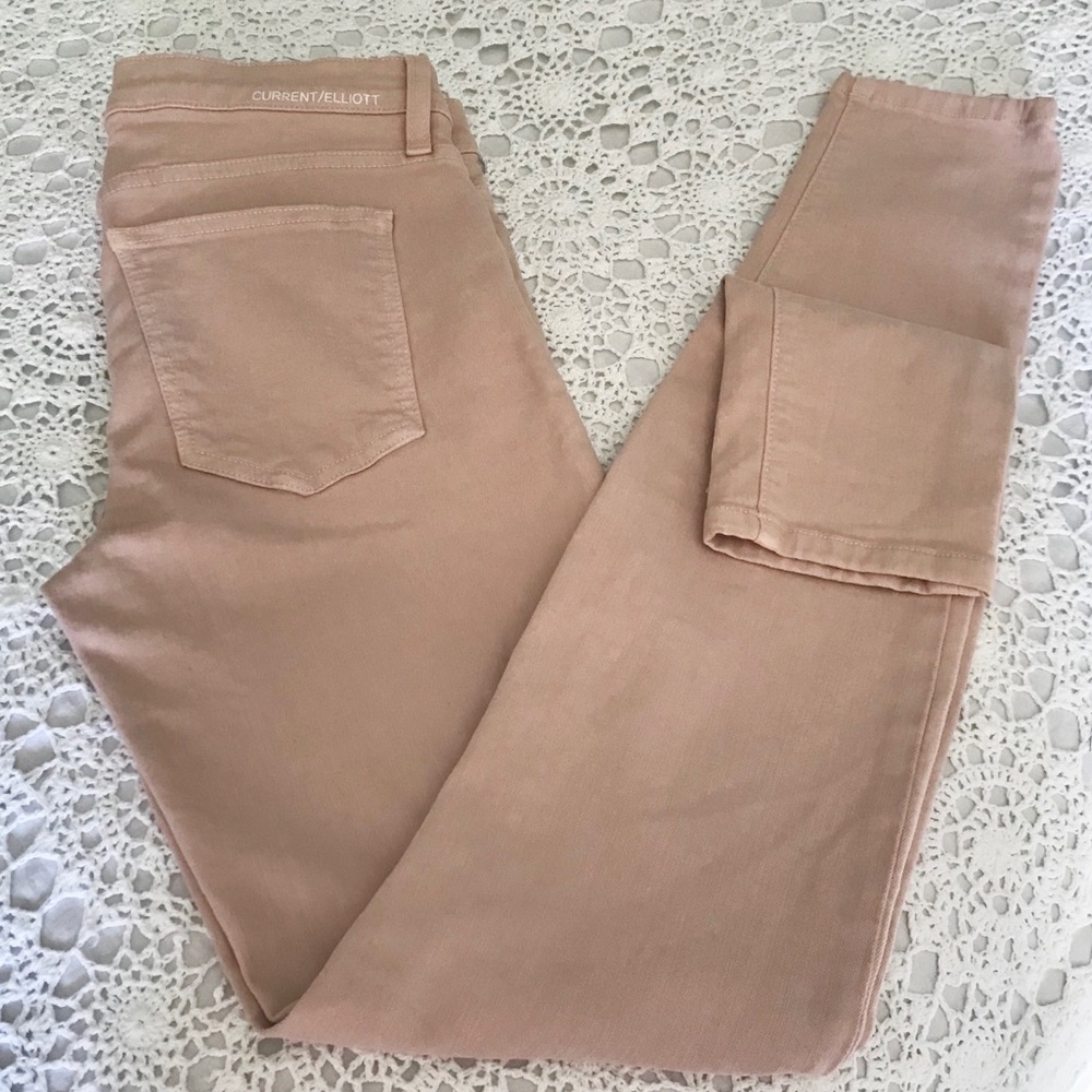 Current Elliot The Ankle Skinny In Rose Smoke - Picture 7 of 8